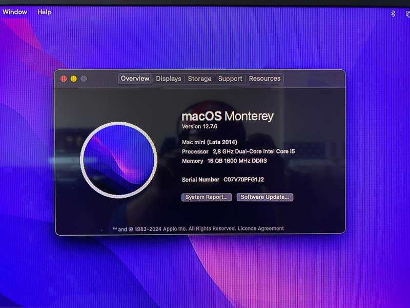 Apple Mac Mini Late 2014 | Dual Core i5 | 16GB RAM | 250GB SSD | MacOS Monterey