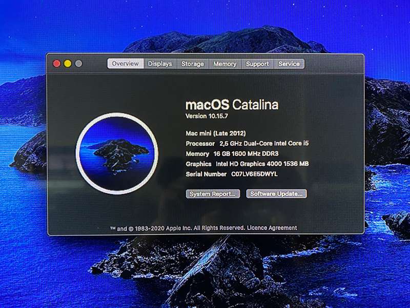 Apple Mac Mini Late 2012 | Dual Core i5 | 16GB RAM | 240GB SSD | MacOS Catalina