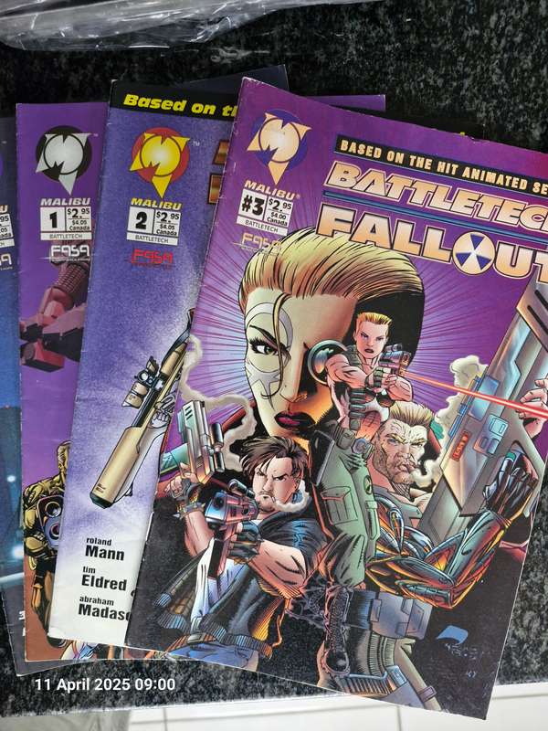 Collection of comics, collectable toys