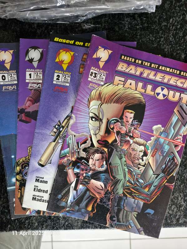 Collection of comics, collectable toys
