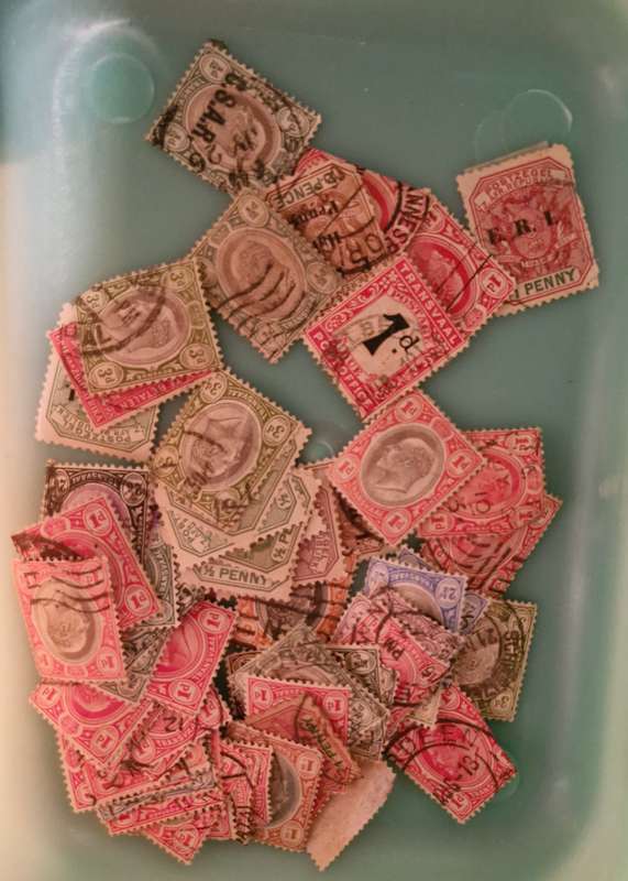 Unsorted and semi sorted box of South African Stamps Incl ZAR, union, Cape of Good hope etc