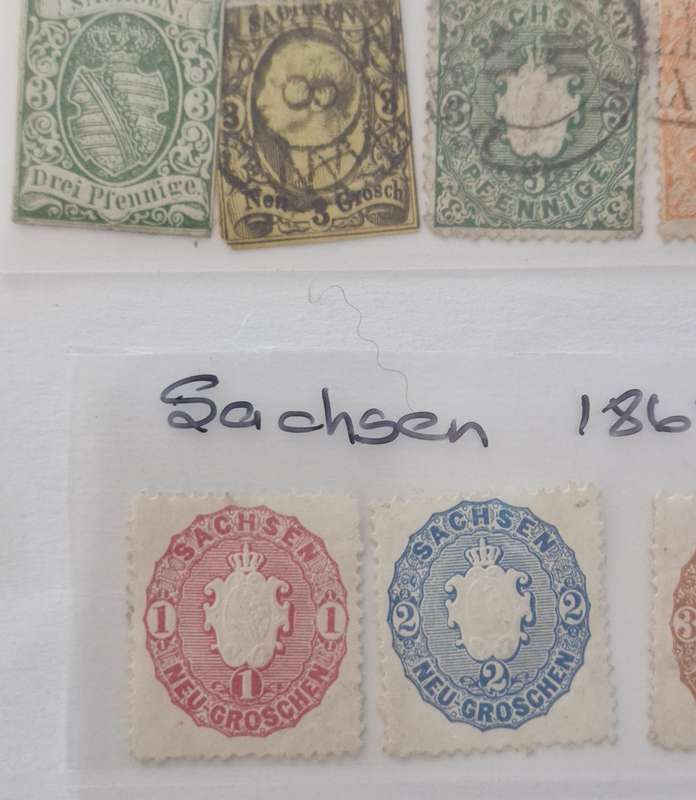 SACHSEN- 1851 onwards - including unused/mint stamps GOOD VALUE