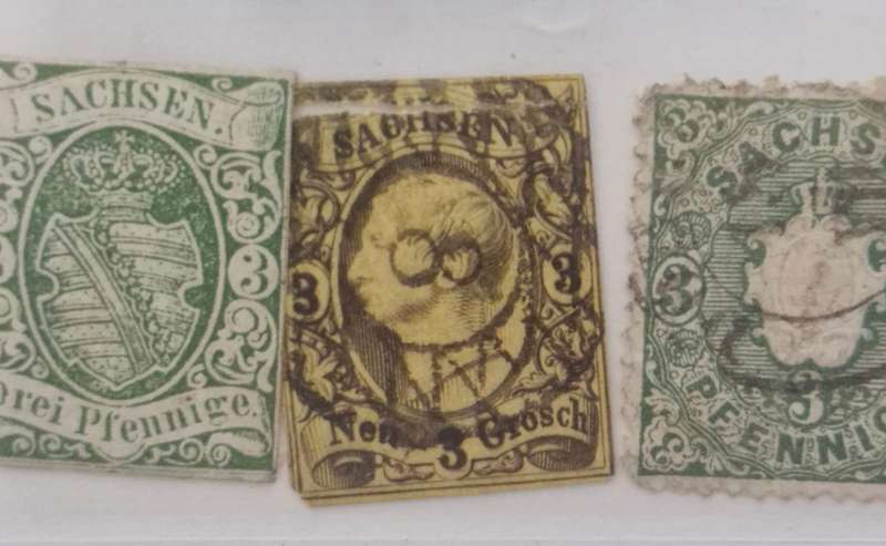 SACHSEN- 1851 onwards - including unused/mint stamps GOOD VALUE