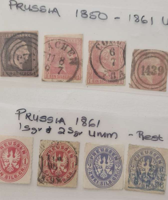 PRUSSIA - LOT OF 15 stamps from 1850 onwards - GREAT VALUE