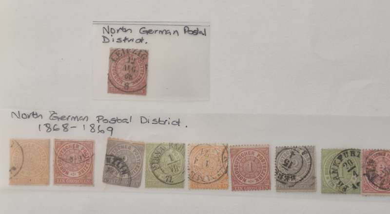 NORTH GERMAN POSTAL DISTRICT - 1868 onwards - lot of 10 stamps GOOD VALUE