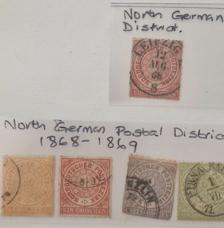NORTH GERMAN POSTAL DISTRICT - 1868 onwards - lot of 10 stamps GOOD VALUE