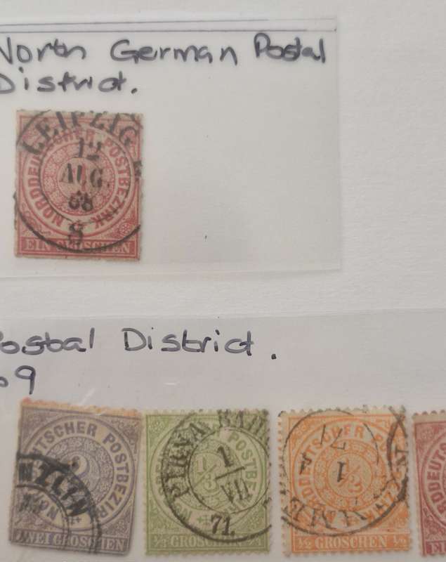 NORTH GERMAN POSTAL DISTRICT - 1868 onwards - lot of 10 stamps GOOD VALUE