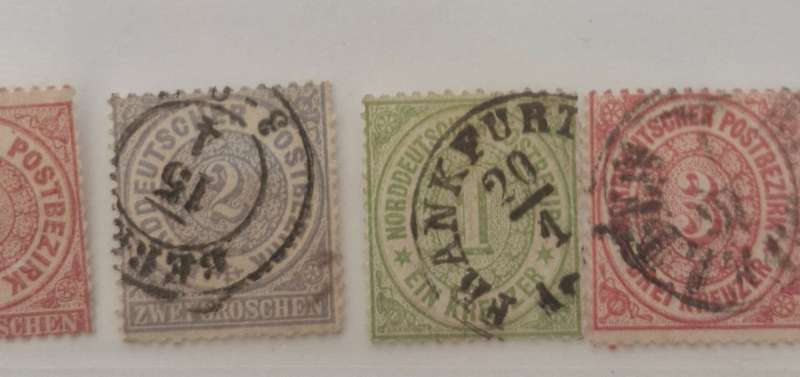 NORTH GERMAN POSTAL DISTRICT - 1868 onwards - lot of 10 stamps GOOD VALUE