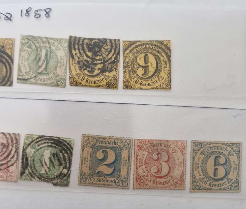 THURN AND TAXIS- lot of 15 stamps from 1858 onwards - GOOD VALUE