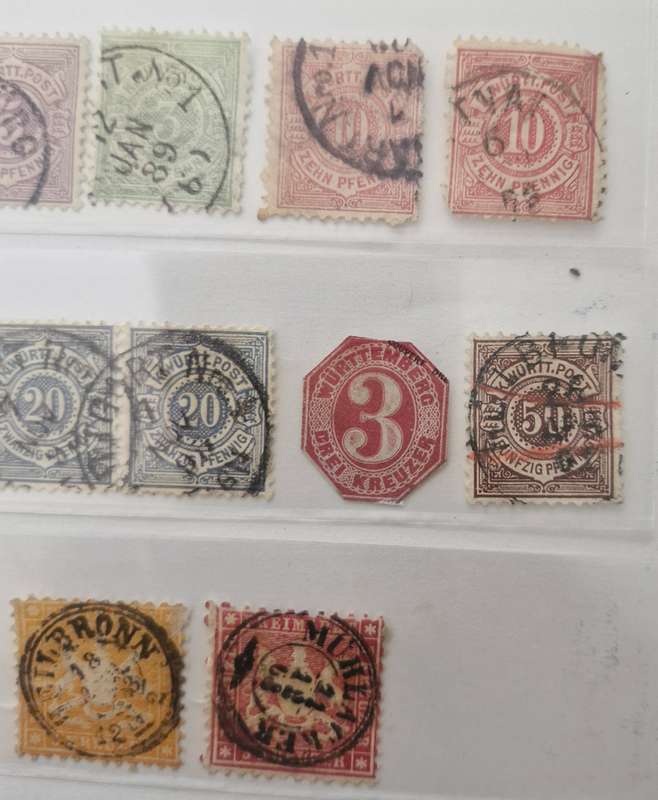 WURTTENBURG - LOT OF 24 STAMPS - from 1857 onwards