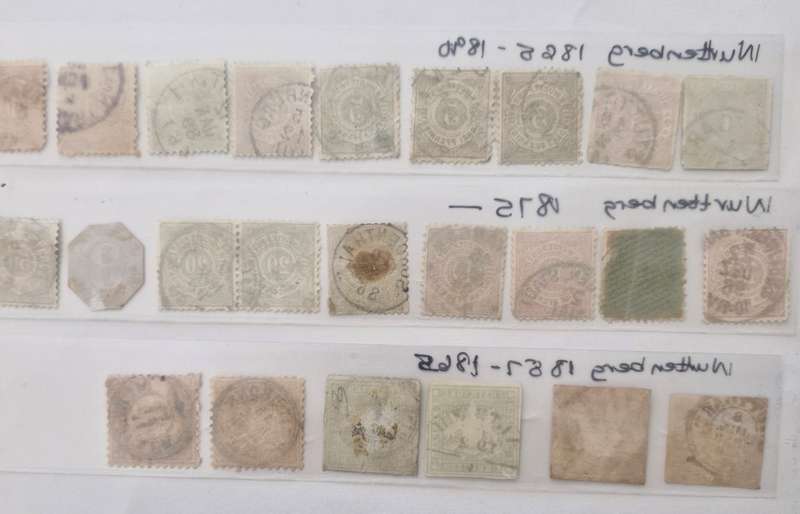 WURTTENBURG - LOT OF 24 STAMPS - from 1857 onwards