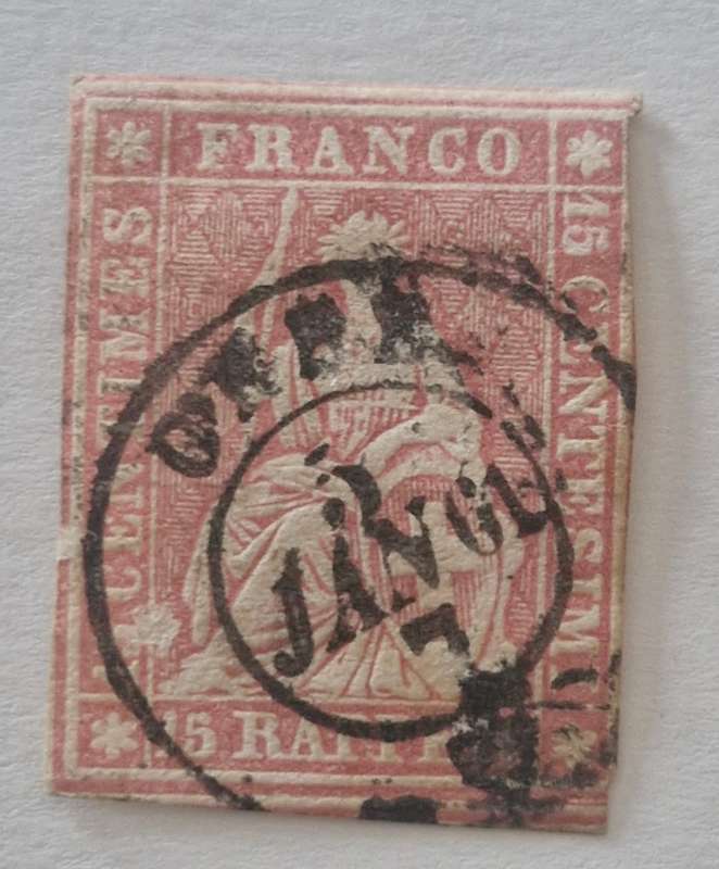 SWITZERLAND - lot of 3 stamps - 1850s GREAT VALUE