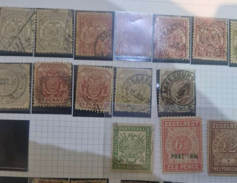 Zuid Afrikaanse Republiek and Transvaal Stamp collection from 1800s onwards