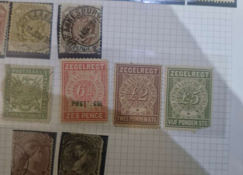 Zuid Afrikaanse Republiek and Transvaal Stamp collection from 1800s onwards