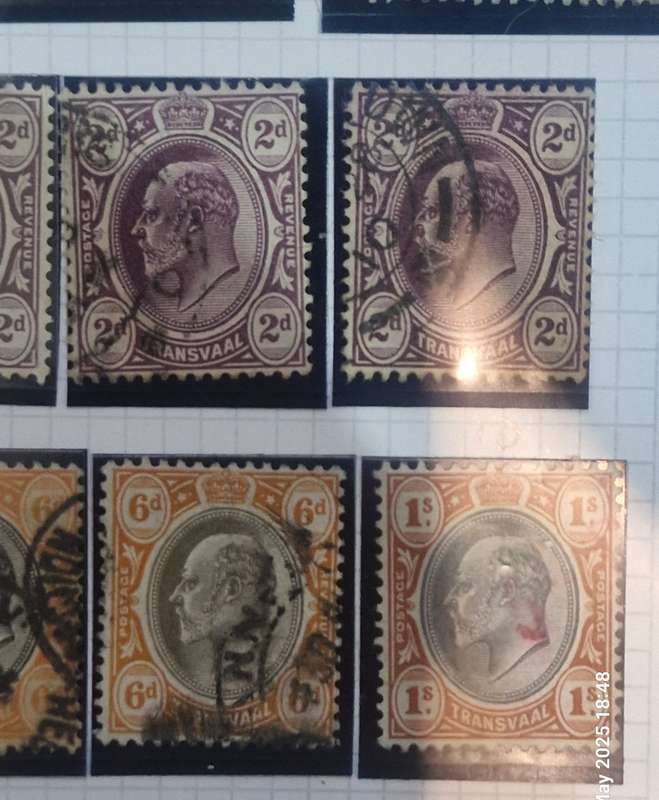 Zuid Afrikaanse Republiek and Transvaal Stamp collection from 1800s onwards
