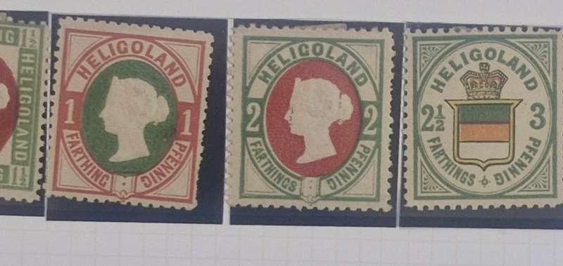 LOT OF 7 HELGOLAND Stamps - EXCELLENT VALUE