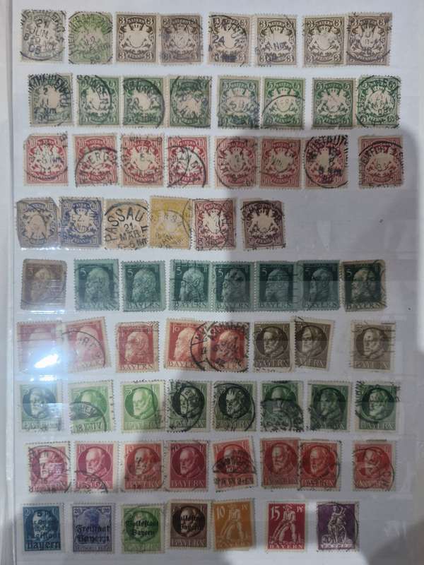 31 Page Prinz album with GERMAN stamps - 1800s onwards - GREAT VALUE