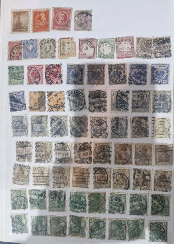 31 Page Prinz album with GERMAN stamps - 1800s onwards - GREAT VALUE