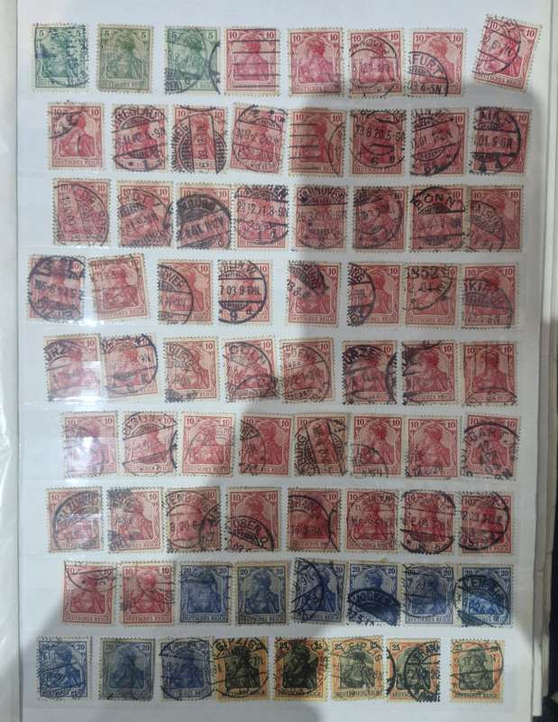 31 Page Prinz album with GERMAN stamps - 1800s onwards - GREAT VALUE