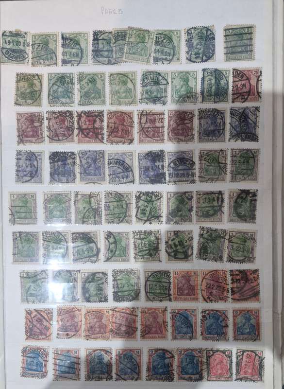 31 Page Prinz album with GERMAN stamps - 1800s onwards - GREAT VALUE