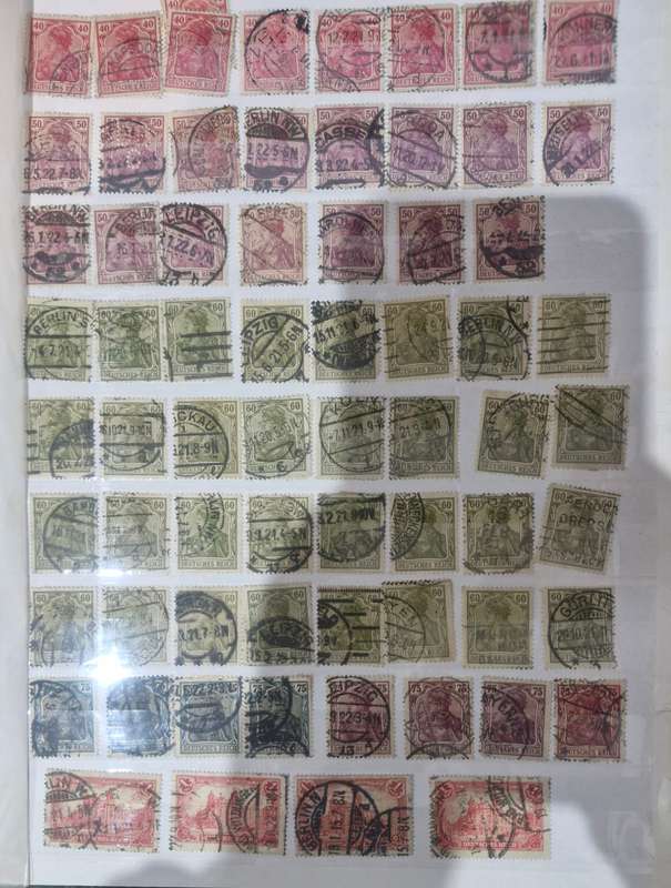31 Page Prinz album with GERMAN stamps - 1800s onwards - GREAT VALUE