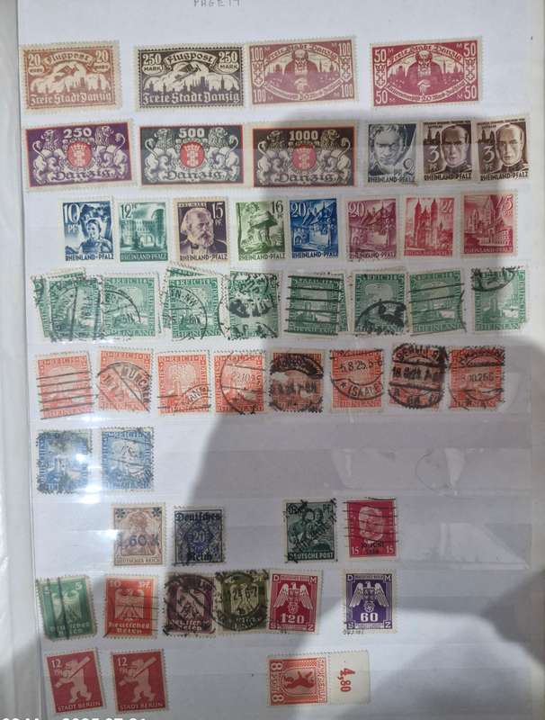 31 Page Prinz album with GERMAN stamps - 1800s onwards - GREAT VALUE