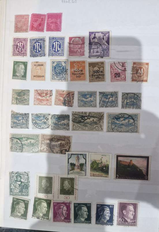 31 Page Prinz album with GERMAN stamps - 1800s onwards - GREAT VALUE