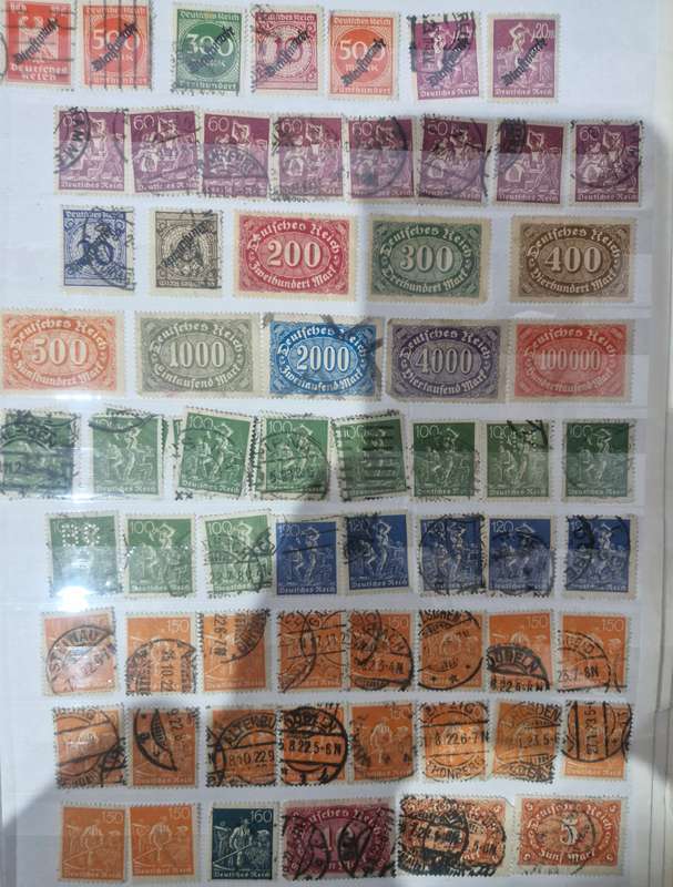 31 Page Prinz album with GERMAN stamps - 1800s onwards - GREAT VALUE