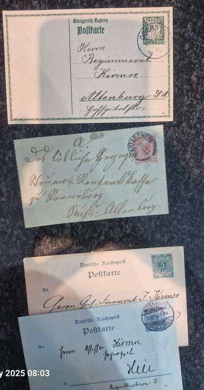 Approx. 100 Postcards/Lettercards from 1800s to early 1900s. Many different stamp cancellations