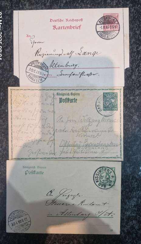 Approx. 100 Postcards/Lettercards from 1800s to early 1900s. Many different stamp cancellations