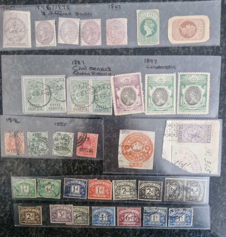 Lot of Postage Due, foreign, bill of note, cinderella, revenue & Cinderella Britain Stamps