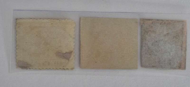 3 Italian Papal state stamps 1852 - 1867