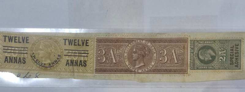 4 x British India Fiscal stamps - 1903