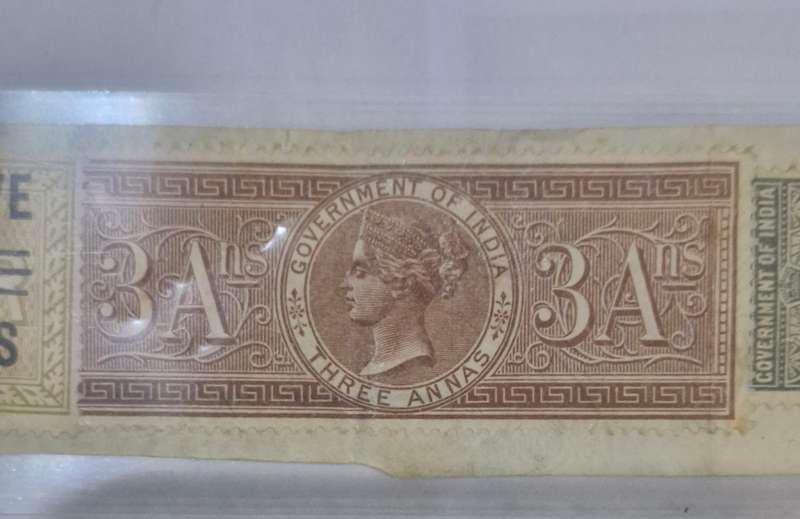 4 x British India Fiscal stamps - 1903