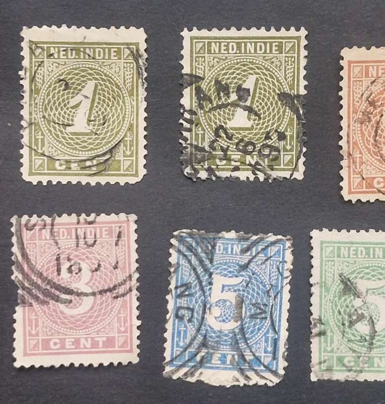 Selection of 20 x  1870 - 1899 Neder Indie stamps