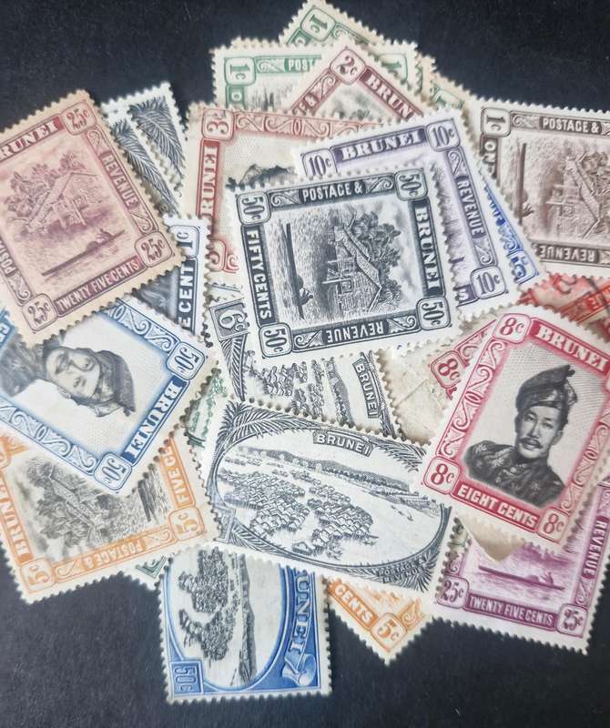 Small packet of stamps from Brunei