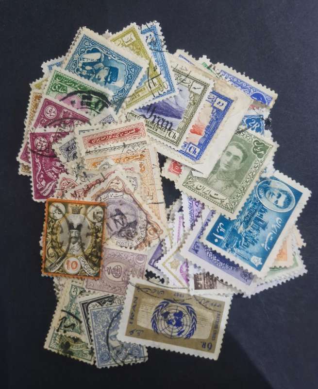 IRAN SMALL Packet of stamps from 1888 to mid to late 1900s