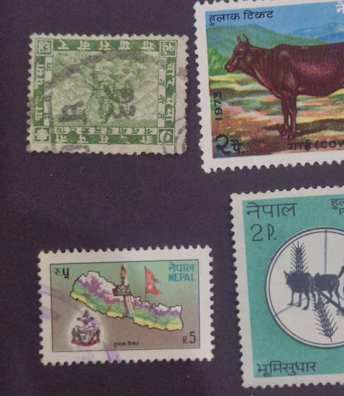 Selection of Nepal Stamps from 1907 to more recent