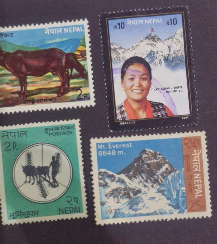 Selection of Nepal Stamps from 1907 to more recent