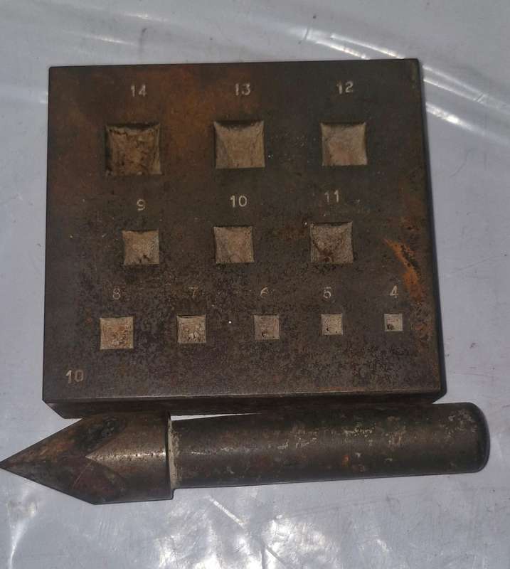 3 bezel punches - different shapes - Teadrop/pear, square and round all for the price of 1!!!!!!!