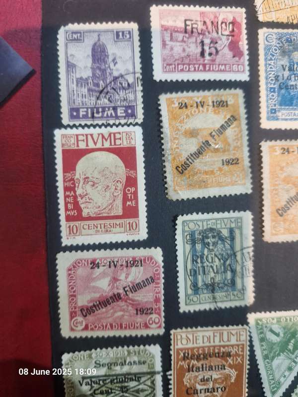 LOVELY SELECTION OF POSTAL AND FISCAL FIUME STAMPS