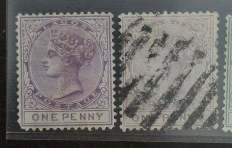 Lovely selection of 8 x Lagos stamps.  5 x Queen Victoria and 3 x King Edward stamps Mint & Used mix