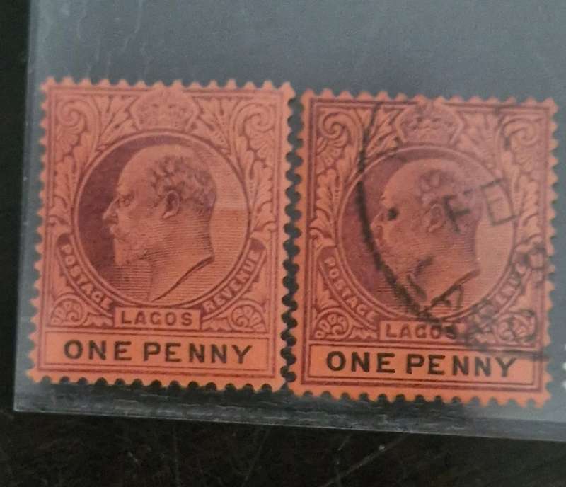 Lovely selection of 8 x Lagos stamps.  5 x Queen Victoria and 3 x King Edward stamps Mint & Used mix