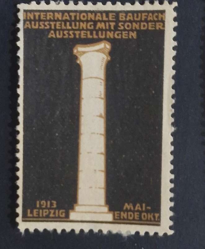 RARE SELECTION OF 8 GERMAN CINDERELLA EXHIBITION STAMPS 1909 - 1914 -INC SILVER MEDAL STAMP