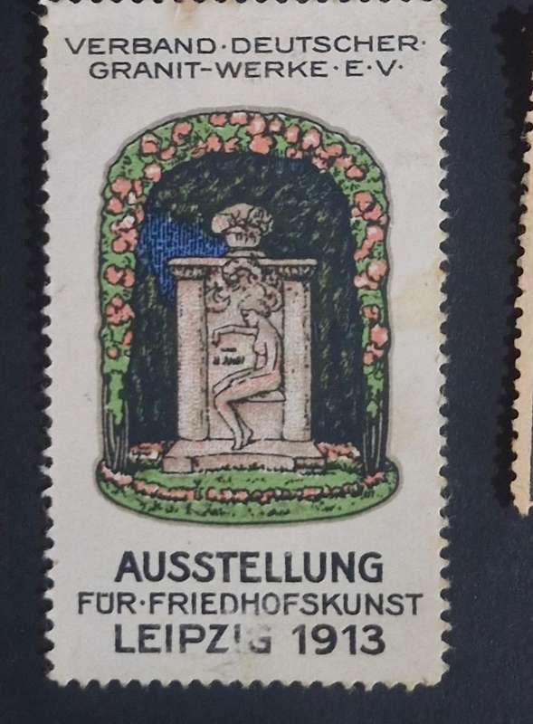 RARE SELECTION OF 8 GERMAN CINDERELLA EXHIBITION STAMPS 1909 - 1914 -INC SILVER MEDAL STAMP