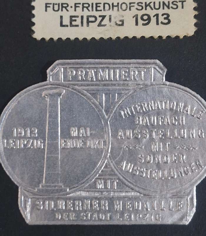 RARE SELECTION OF 8 GERMAN CINDERELLA EXHIBITION STAMPS 1909 - 1914 -INC SILVER MEDAL STAMP