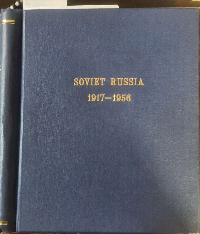 AMAZING 115 PAGE STAMP ALBUM - 1917 - 1956 RUSSIA/USSR ALOT OF RARE STAMPS PICS DONT DO IT JUSTICE
