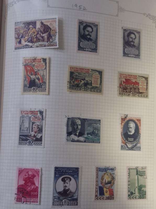 AMAZING 115 PAGE STAMP ALBUM - 1917 - 1956 RUSSIA/USSR ALOT OF RARE STAMPS PICS DONT DO IT JUSTICE