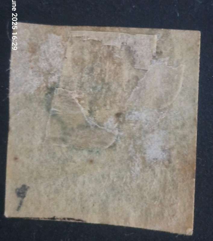 1854 Danish 8 Skilling Dotted backround stamp