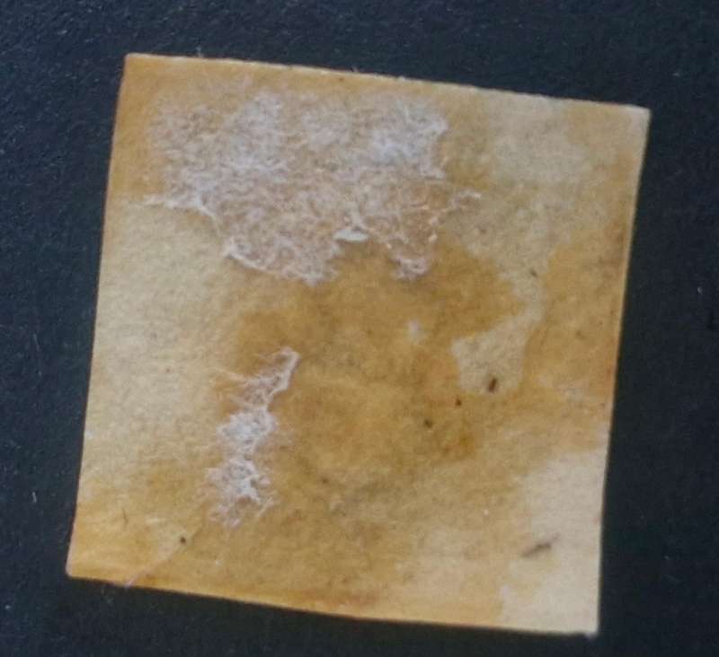 1853 Danish 4 RBS stamp - Dotted backround with Rootprint